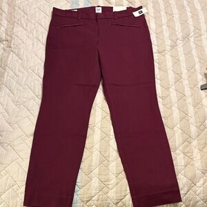 GAP Women's Skinny Pants - Burgundy